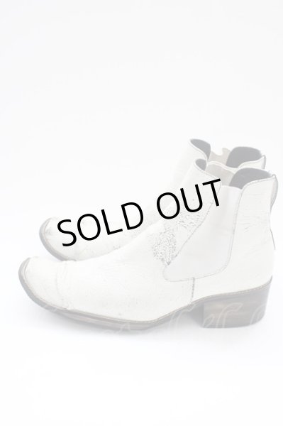 画像3: Hiromu Takahara / サイドゴアクラックブーツ 42（約27.5cm） ホワイト T-25-11-19-028-Hi-sho-YM-ZT-S002 (3)