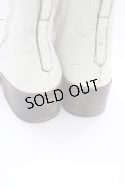 画像4: Hiromu Takahara / サイドゴアクラックブーツ 42（約27.5cm） ホワイト T-25-11-19-028-Hi-sho-YM-ZT-S002 (4)