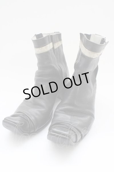 画像1: Hiromu Takahara / サイドゴアドレープブーツ 42（約26.5cm） ブラック T-25-11-19-029-Hi-sho-YM-ZT (1)