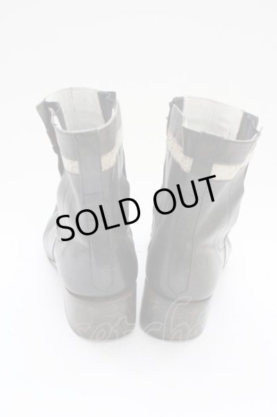 画像2: Hiromu Takahara / サイドゴアドレープブーツ 42（約26.5cm） ブラック T-25-11-19-029-Hi-sho-YM-ZT (2)