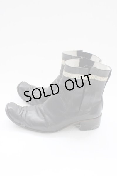 画像3: Hiromu Takahara / サイドゴアドレープブーツ 42（約26.5cm） ブラック T-25-11-19-029-Hi-sho-YM-ZT (3)