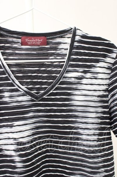 画像3: TORNADO MART / ブリードボーダータックJQVネックTシャツ L ブラック T-25-11-19-005-TO-ts-YM-ZT (3)