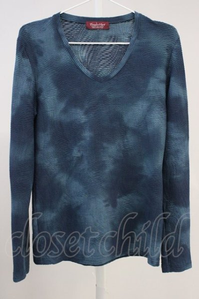 画像1: TORNADO MART / ムラ染めグラデーションカットソー M ネイビー T-25-11-19-006-TO-to-YM-ZT (1)