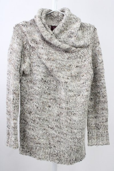 画像1: TORNADO MART / クロスネックイタリアンニットソー ベージュ L T-25-11-19-008-TO-to-YM-ZT (1)