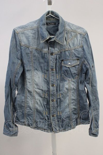 画像1: TORNADO MART / ストレッチタックデニムジャケット Gジャン L インディゴ T-25-11-19-009-TO-sh-YM-ZT (1)