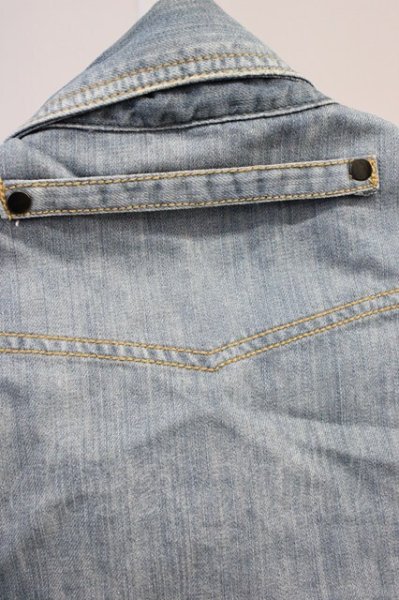 画像8: TORNADO MART / ストレッチタックデニムジャケット Gジャン L インディゴ T-25-11-19-009-TO-sh-YM-ZT (8)