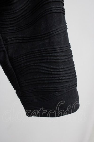 画像5: TORNADO MART / 格子ウェーブ7分袖スタンドジャケット LL ブラック T-25-11-19-010-TO-to-YM-ZT (5)