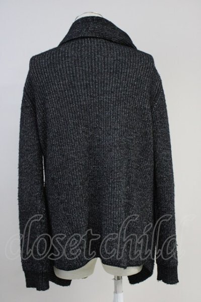 画像2: TORNADO MART / エステルリリーヤーンニットガウンカーディガン LL ブラック T-25-11-19-013-TO-to-YM-ZT (2)