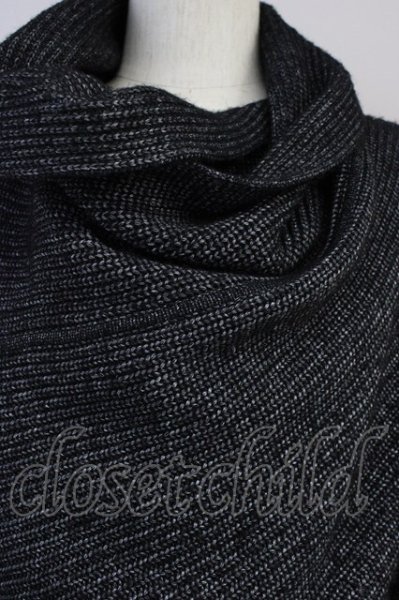 画像5: TORNADO MART / エステルリリーヤーンニットガウンカーディガン LL ブラック T-25-11-19-013-TO-to-YM-ZT (5)