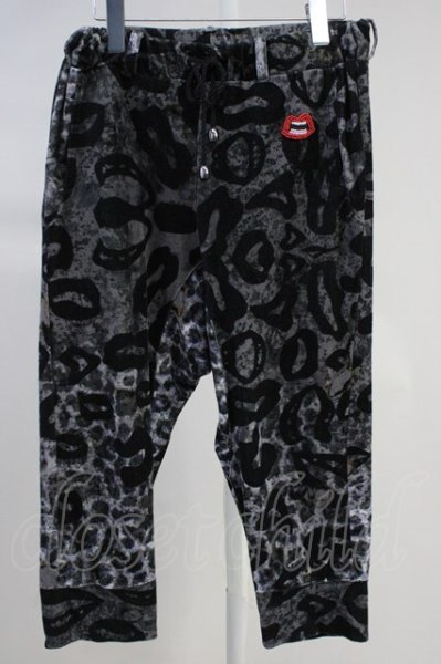 画像1: maxsix / レオパードグラデーションサルエルパンツ M ブラックｘグレー T-25-11-19-015-ma-pa-YM-ZT (1)
