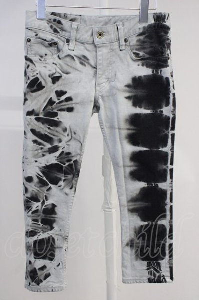 画像1: LGB / ST103/3/4/ クロップドブリーチデニムパンツ 25（レディース） ブラックｘグレー T-25-11-19-016-LG-pa-YM-ZT (1)