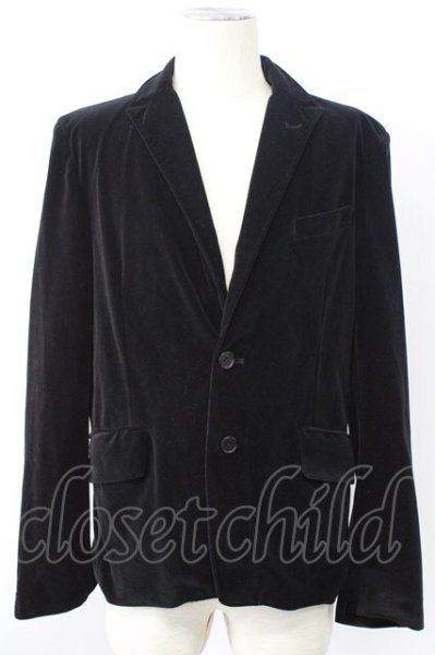 画像1: SEANA / ベルベットピークドラペルテーラードジャケット L ブラック T-25-11-20-018-SE-ja-YM-ZT (1)