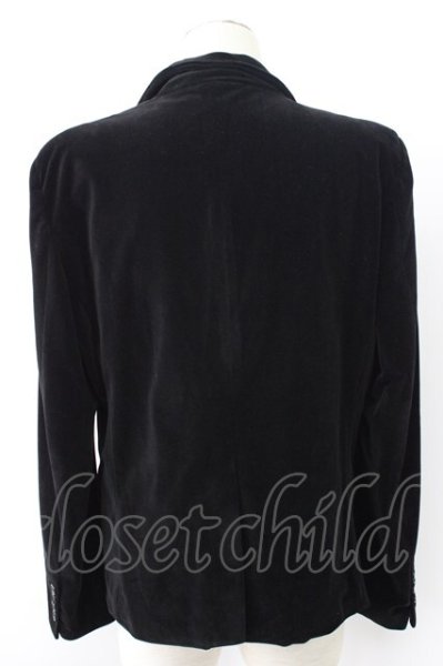 画像2: SEANA / ベルベットピークドラペルテーラードジャケット L ブラック T-25-11-20-018-SE-ja-YM-ZT (2)
