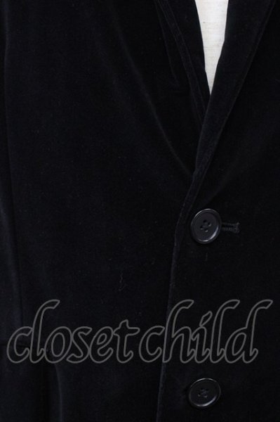 画像4: SEANA / ベルベットピークドラペルテーラードジャケット L ブラック T-25-11-20-018-SE-ja-YM-ZT (4)