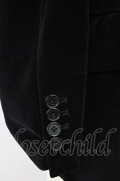 画像5: SEANA / ベルベットピークドラペルテーラードジャケット L ブラック T-25-11-20-018-SE-ja-YM-ZT (5)