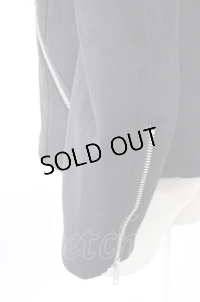 画像3: SEANA / フェイクスウェードダブルライダースジャケット L ブラック T-25-11-20-019-SE-ja-YM-ZT (3)