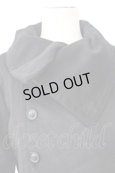 画像5: SEANA / ハイネックアシンメトリーコート L ブラック T-25-11-20-020-SE-ja-YM-ZT-M108 (5)