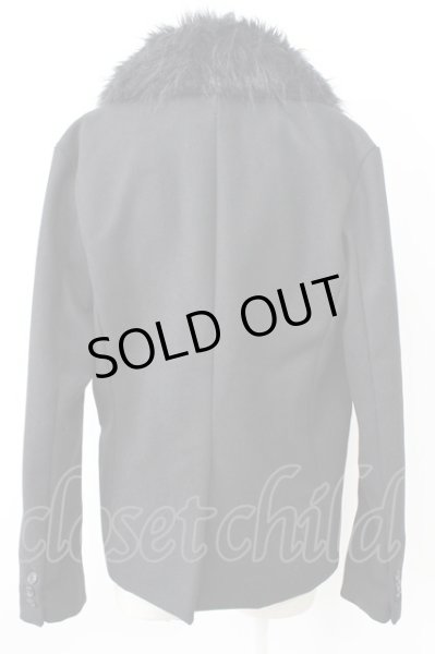 画像2: SEANA / ファー付きウールテーラードジャケット L ブラック T-25-11-20-021-SE-ja-YM-ZT (2)