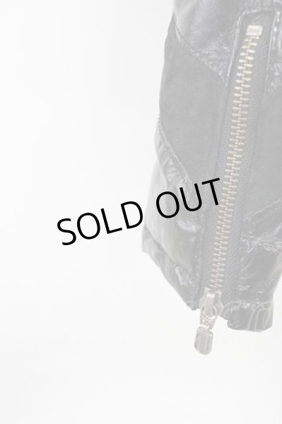 画像7: TORNADO MART / ラムスウェードコンビダウンジャケット ブルゾン M ブラック T-25-11-20-022-TO-ou-YM-ZT (7)