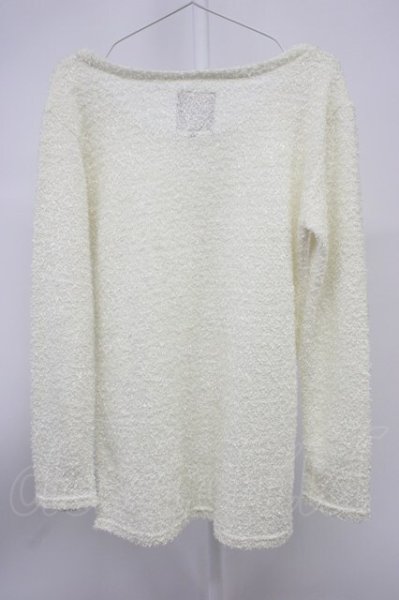 画像2: SEANA / ラメミックスラウドネックニットソー L アイボリー T-25-11-20-003-SE-to-YM-ZT (2)