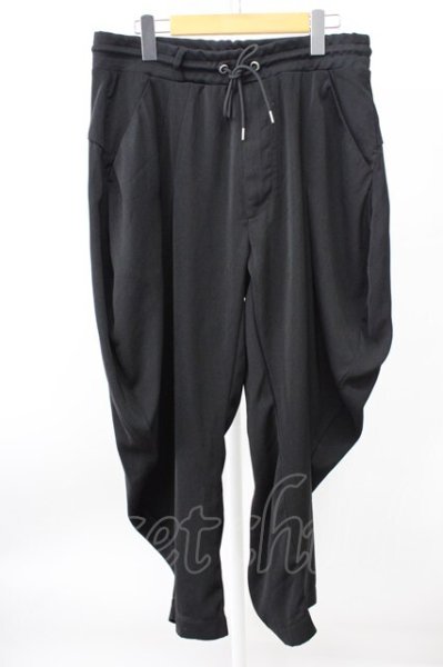 画像1: NO ID. / ドレープイージートラウザーズ 2 ブラック T-25-11-20-025-NO-pa-YM-ZT (1)