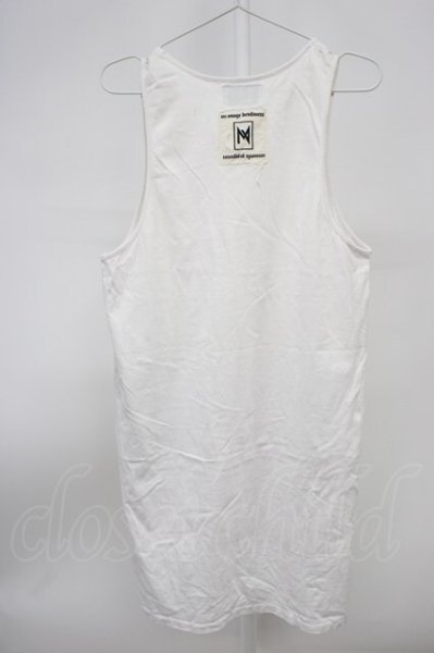画像2: Moonage Devilment / コットンオーバーロングテールタンクトップ F ホワイト T-25-11-20-001-Mo-ts-YM-ZT (2)
