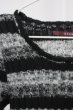 画像3: SEANA / ケーブル編みボーダーニットソー L ブラックｘグレー T-25-11-20-004-SE-to-YM-ZT (3)