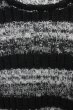 画像5: SEANA / ケーブル編みボーダーニットソー L ブラックｘグレー T-25-11-20-004-SE-to-YM-ZT (5)