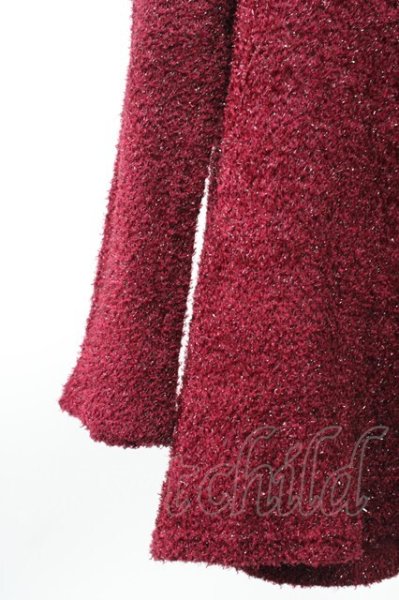 画像4: SEANA / ラメミックスラウドネックニットソー L ボルドー T-25-11-20-005-SE-to-YM-ZT (4)