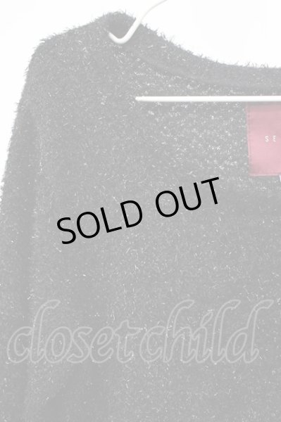 画像3: SEANA / ラメミックスラウドネックニットソー L ブラック T-25-11-20-006-SE-to-YM-ZT (3)