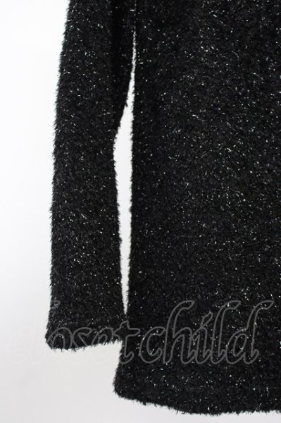 画像4: SEANA / ラメミックスラウドネックニットソー L ブラック T-25-11-20-006-SE-to-YM-ZT (4)