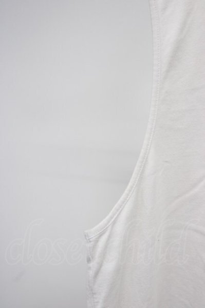 画像4: Moonage Devilment / コットンオーバーロングテールタンクトップ F ホワイト T-25-11-20-001-Mo-ts-YM-ZT (4)