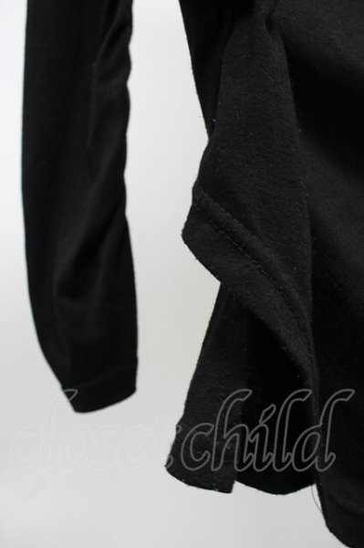 画像5: TORNADO MART / サイド編み込みロングカットソー  ブラック T-25-11-20-008-TO-to-YM-ZT (5)