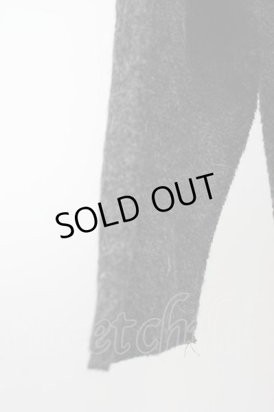 画像5: NO ID. / ビキューレラムパイルC/N-BIGプルオーバーニット ONE ブラック T-25-11-20-010-NO-to-YM-ZT288 (5)