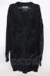 画像1: ALTER VENOMV / ファーBIGガウンカーディガン F ブラック T-25-11-20-011-AL-to-YM-ZT288 (1)