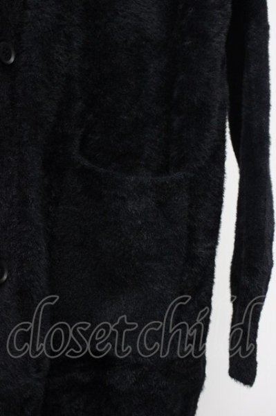 画像4: ALTER VENOMV / ファーBIGガウンカーディガン F ブラック T-25-11-20-011-AL-to-YM-ZT288 (4)