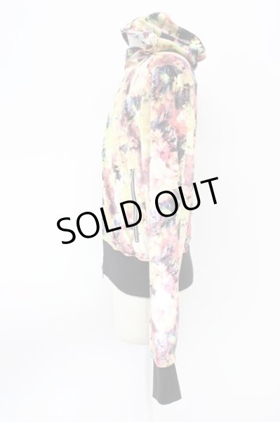 画像3: SEANA / ベルベットフラワー総柄パーカー L イエロー系 T-25-11-20-012-SE-to-YM-ZT (3)