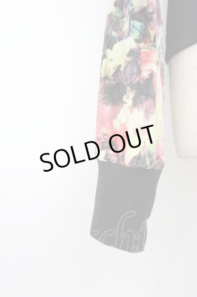 画像6: SEANA / ベルベットフラワー総柄パーカー L イエロー系 T-25-11-20-012-SE-to-YM-ZT (6)