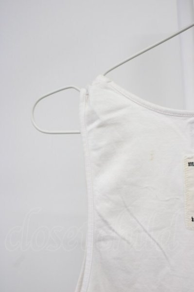 画像7: Moonage Devilment / コットンオーバーロングテールタンクトップ F ホワイト T-25-11-20-001-Mo-ts-YM-ZT (7)