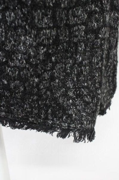 画像8: TORNADO MART / クロゼットフードフリンジロングパーカー  ブラックｘグレー T-25-11-20-013-TO-ou-YM-ZT (8)