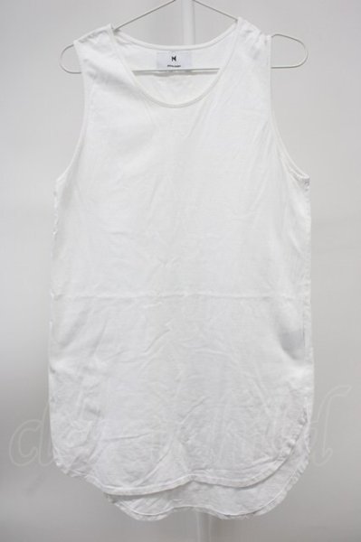 画像1: Moonage Devilment / オーバーラウンドタンクトップ F ホワイト T-25-11-20-002-Mo-to-YM-ZT (1)