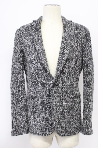 画像1: SEANA / ミックスツイードテーラードジャケット L グレー T-25-11-20-015-SE-ja-YM-ZT (1)