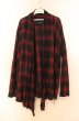 画像1: CIVARIZE / Roam チェックガウンカーディガン 44 レッド T-25-11-22-028-CI-to-YM-ZT (1)