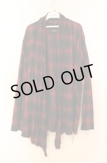 CIVARIZE / Volcano フード付きロングチェックガウンカーディガン 44