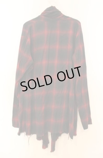 画像2: CIVARIZE / Roam チェックガウンカーディガン 44 レッド T-25-11-22-028-CI-to-YM-ZT (2)