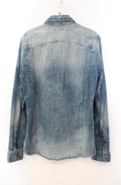 画像2: GOSTAR DE FUGA / GENERAL 加工デニムシャツ 44 インディゴ T-25-11-22-029-GO-sh-YM-ZT (2)