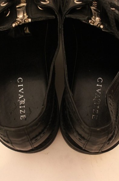 画像4: CIVARIZE / Heir フロントZIPソールシューズ 42（26-26.5cm） ブラック T-25-11-22-039-CI-sho-YM-ZT (4)