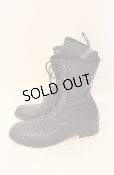 画像2: NO ID. / レースアップレザーブーツ 40（約26cm） ブラック T-25-11-22-040-NO-sho-YM-ZT (2)