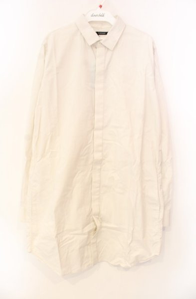 画像1: Moonage Devilment / コットンロングヒヨクシャツ 46 ホワイト T-25-11-22-016-Mo-sh-YM-ZT (1)