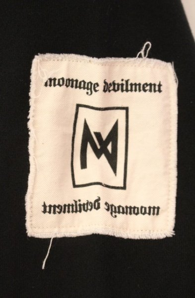 画像2: Moonage Devilment / ルーズ裏毛ラウンドカットソー 46 ブラック T-25-11-22-018-Mo-to-YM-ZT (2)